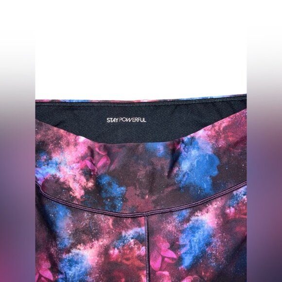 Calia Women's Energize Printed 7/8 Cropped Leggings - Size XL - Burgundy - Picture 6 of 6